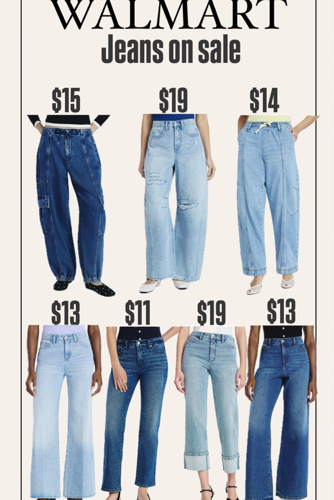 Walmart jeans on sale!

#LTKootd #LTKSaleAlert #LTKMothersDay