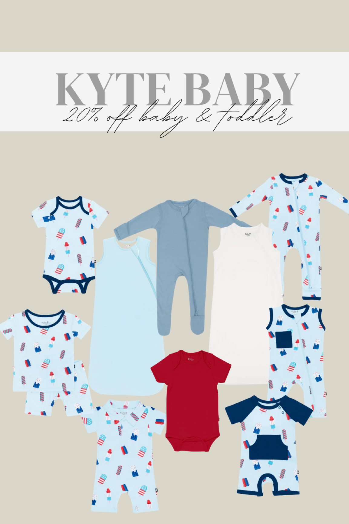 Kyte Baby 4th of July sale — 20% off baby + toddler❤️💙🤍 LIMITED TIME ONLY. 

#kytebaby #kytebabysale #kytesale #memorialdaysale #memorialsale #salefinds #baby #babyfinds #toddlerfinds #sleepingbag #sleepsack #kytepajamas #newborn #zipperedonesie #onesie #babyboy #babygirl #genderneutral #4thofjuly #toddlerpajamas #babypajamas #babyoutfits #toddleroutfits 

#LTKSaleAlert #LTKKids #LTKBaby