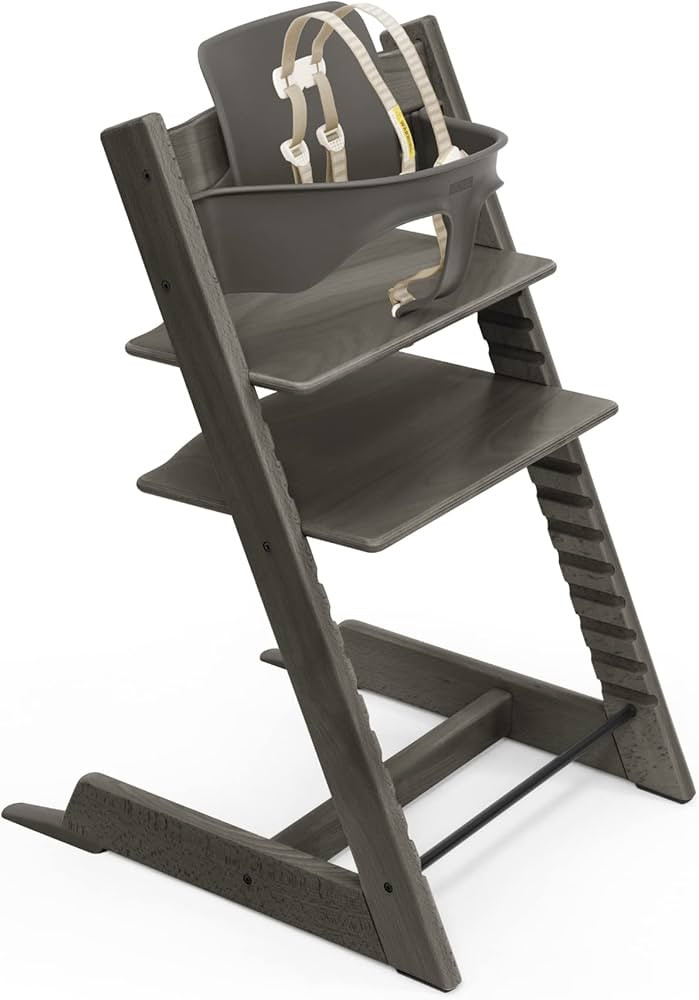 Tripp Trapp High Chair from Stokke, Hazy Grey - Adjustable, Convertible Chair for Children & Adul... | Amazon (US)