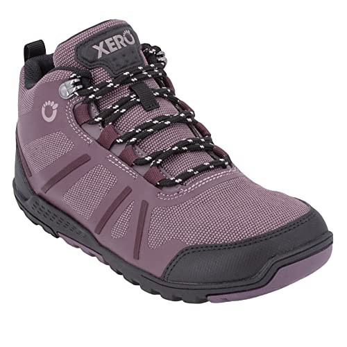 Xero Shoes Women's DayLite Hiker Fusion Barefoot Hiking Boot, Mulberry, 5.5 | Amazon (US)