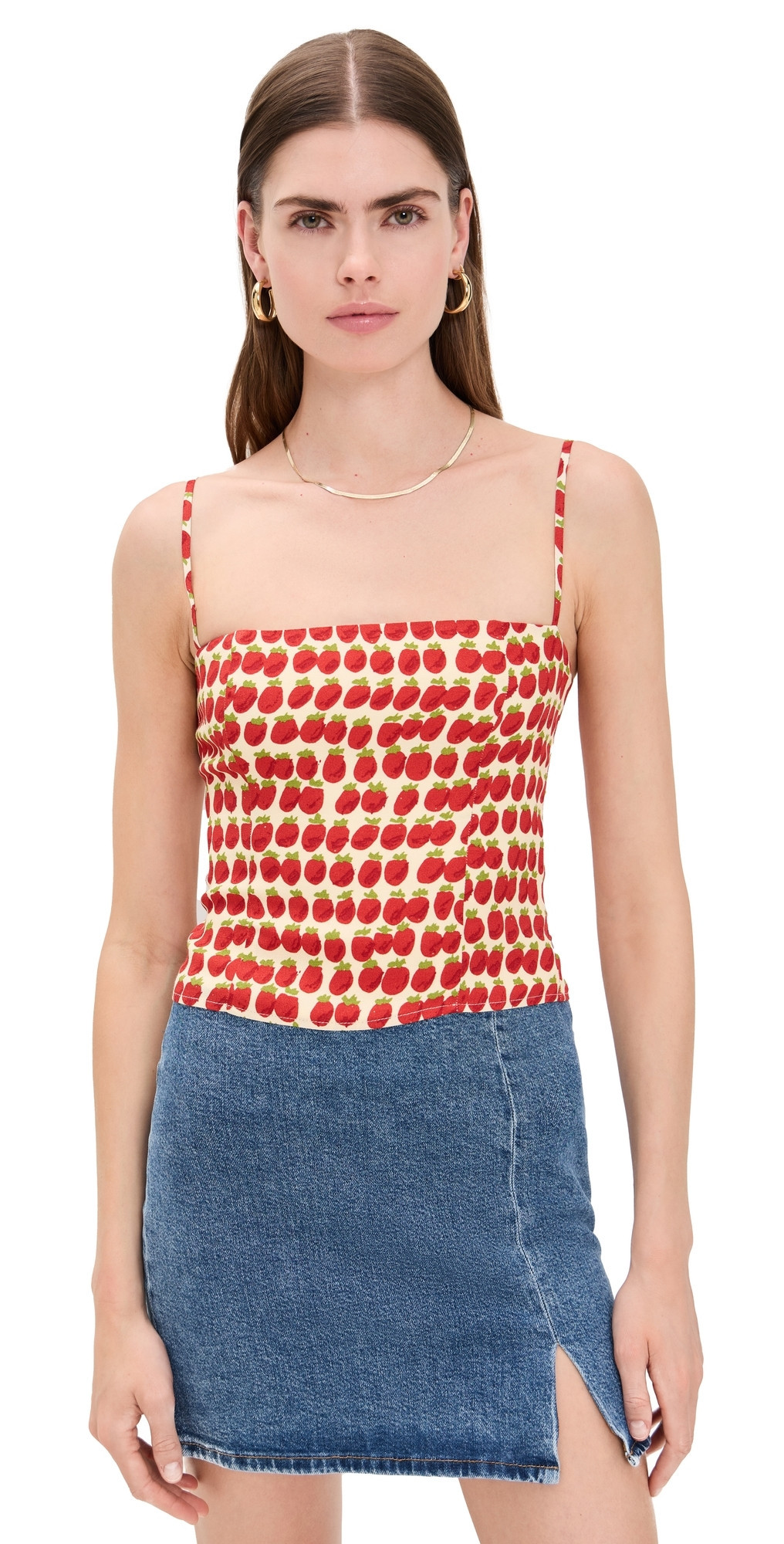 Reformation Overland Top Fresh Tomato 0 | Shopbop