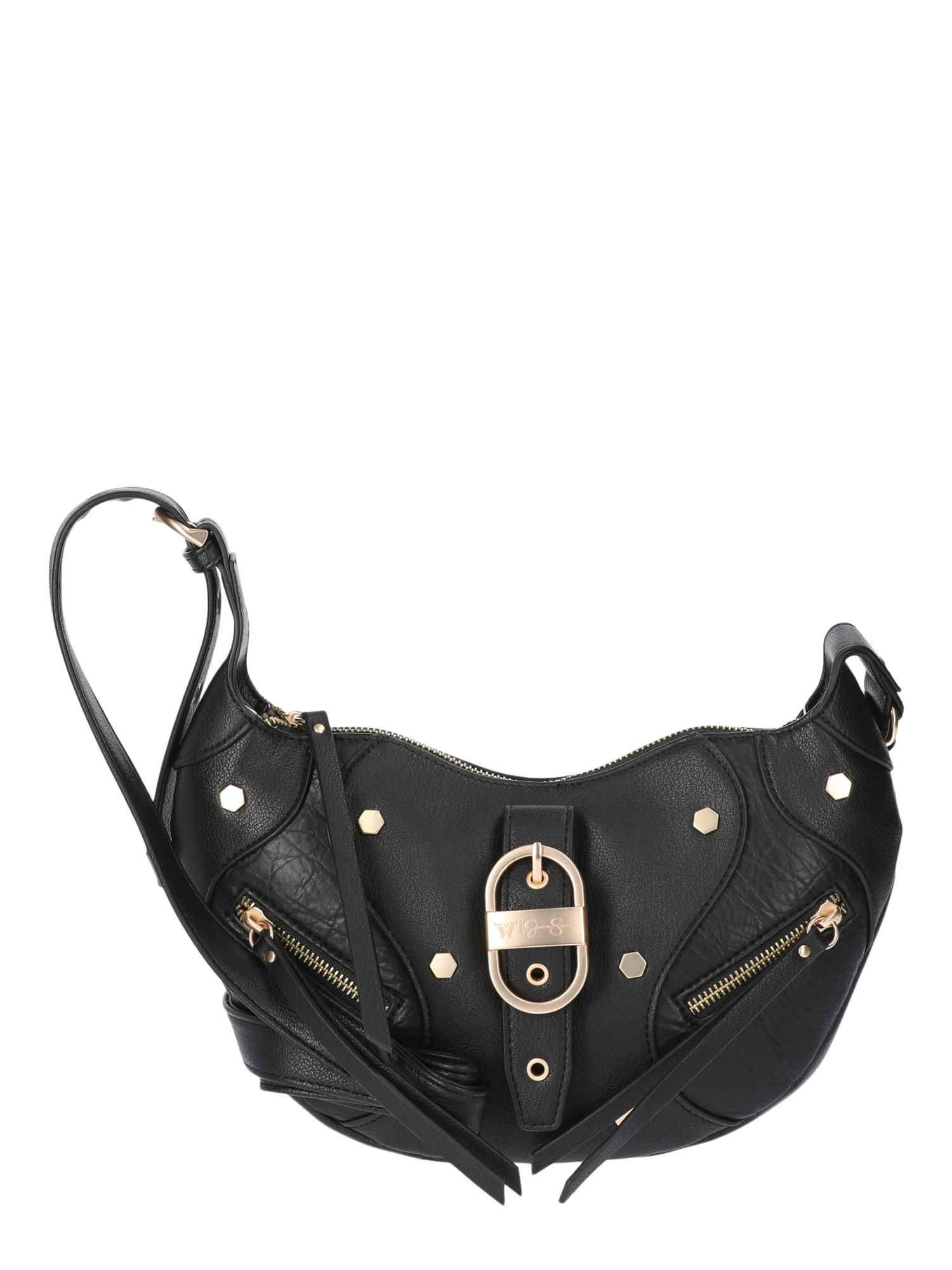 Jessica Simpson Women's Courtney Faux Leather Crossbody Handbag, Meteorite | Walmart (US)