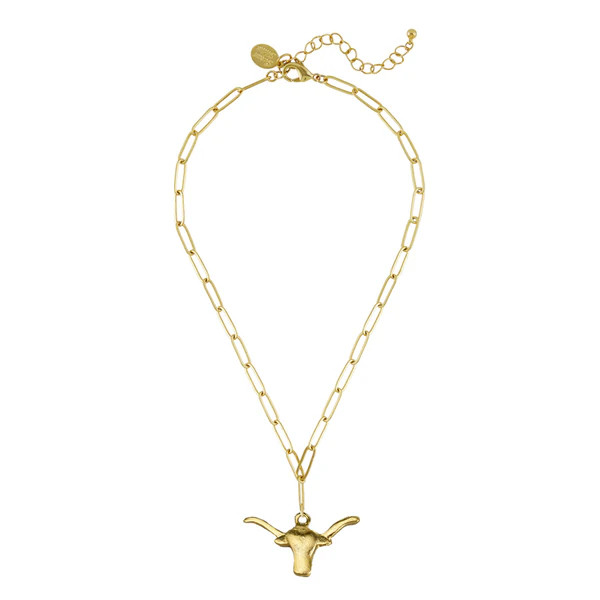 Medium Longhorn Paperclip Necklace | Susan Shaw