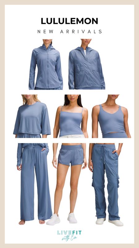 Diving into the new Lululemon arrivals with these serene blue tones 💙. Whether it’s the lightweight jackets or the comfy crop tops, these pieces are sure to add a touch of calm to your active wardrobe. #LululemonNewArrivals #Athleisure #SpringEssentials

#LTKStyleTip #LTKFitness #LTKActive