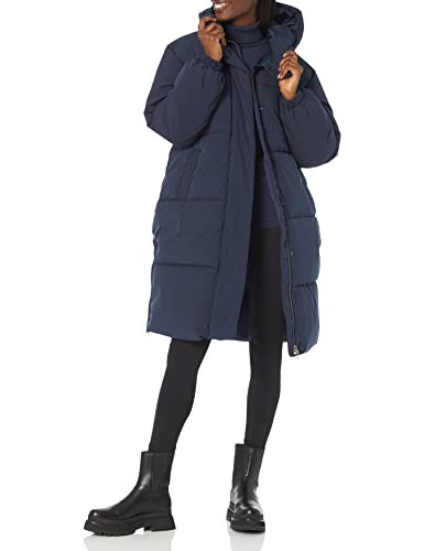 Amazon Essentials Women's Oversized Long Puffer Jacket (Available in Plus Size), Navy, X-Large | Amazon (US)
