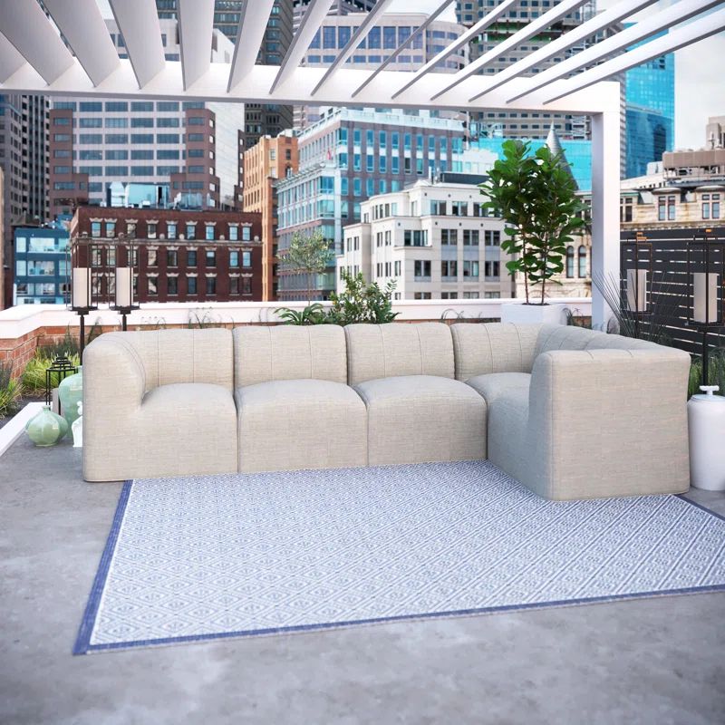 Praia 124'' Outdoor Sectional | Wayfair North America