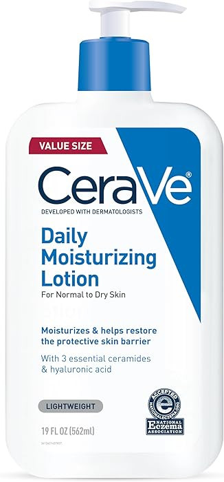 CeraVe Daily Moisturizing Lotion for Dry Skin, Body Lotion & Face Moisturizer with Hyaluronic Aci... | Amazon (US)