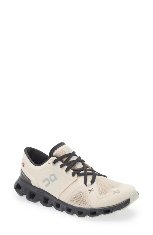 On Cloud X 3 Training Shoe in Fawn/Magnet at Nordstrom, Size 7 | Nordstrom