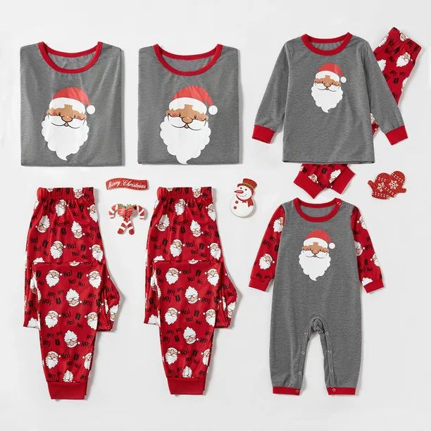 PatPat Christmas Cute Santa Print Family Matching Pajamas Sets (Flame Resistant),Unisex,Sizes Bab... | Walmart (US)