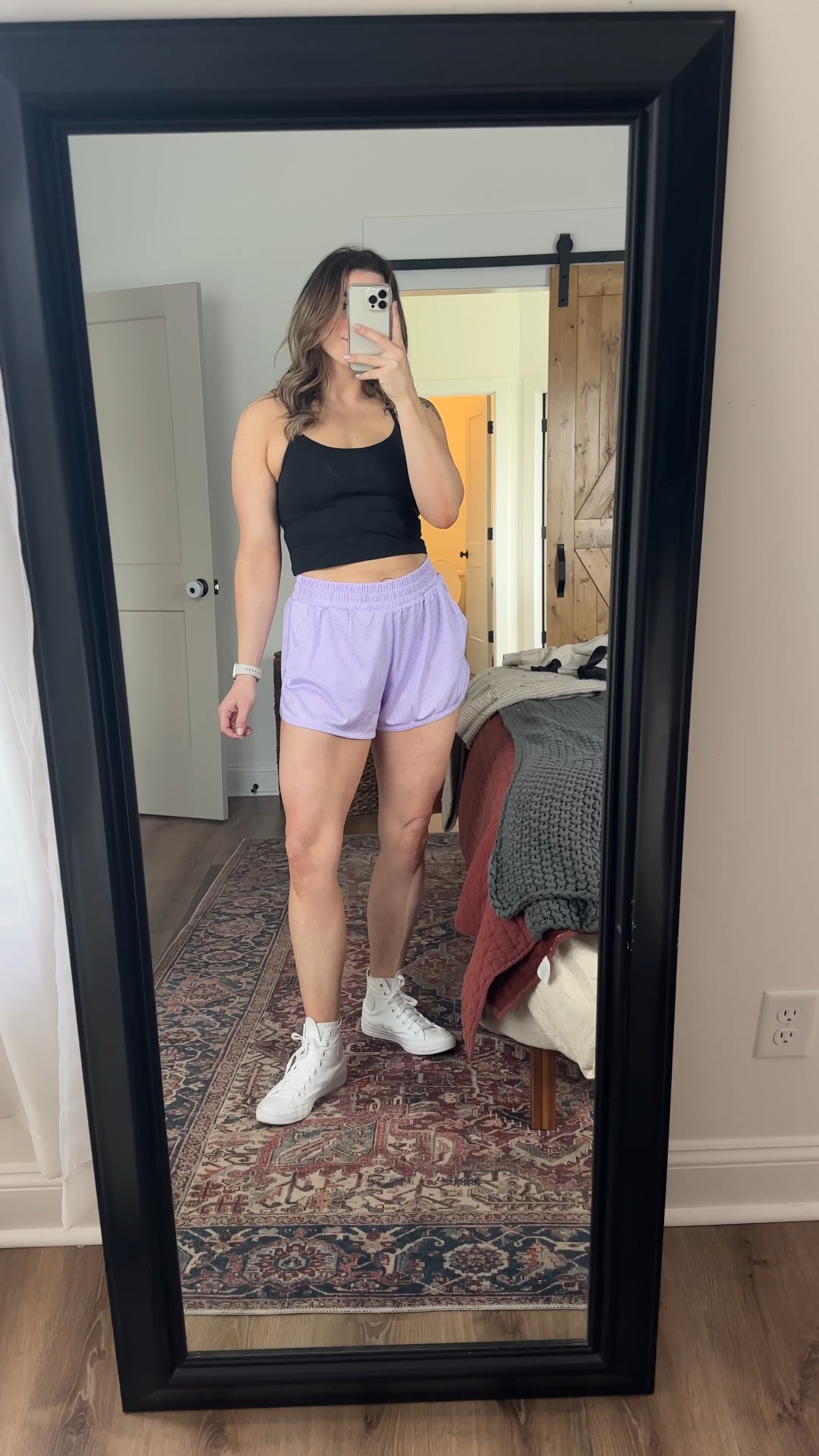 Obsessed with this sports bra and basketball shorts from Aerie! They’re having a huge sale rn! Check it out 