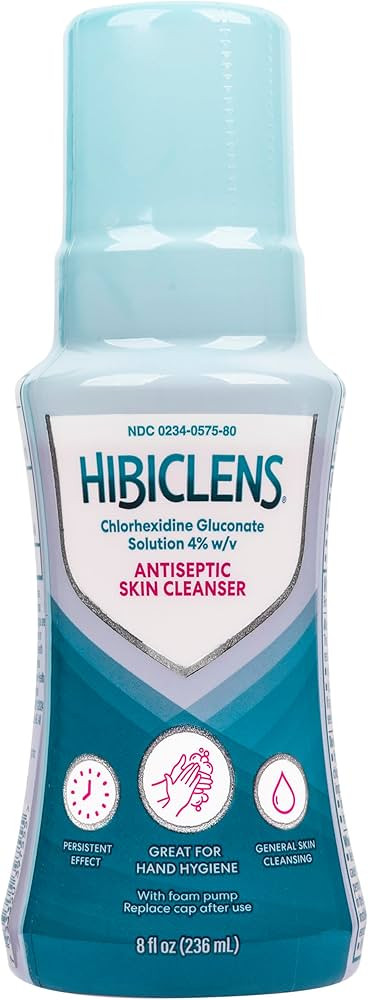 Hibiclens – Antimicrobial and Antiseptic Soap and Skin Cleanser – 8 oz with Foaming Pump – ... | Amazon (US)