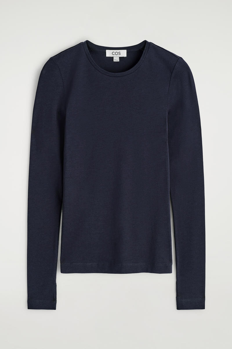 Cotton Long-Sleeved Top | COS UK
