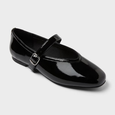 Women’s Elena Mary Jane Flats with Memory Foam Insole – A New day™ Black | Target