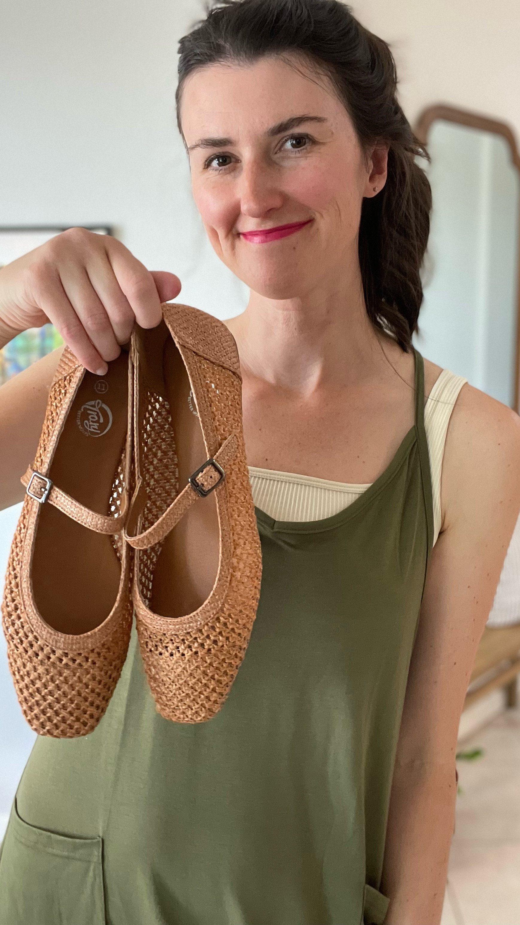 Such a cute summer spin on a classic maryjane.  I have these handmade woven Maryjanes in the brown. Size 11. Fits TTS. These are so cute. These come with extra pads for the heels if needed. They have a comfy insole, their lightweight, and the woven fabric is breathable for summer. 


#LTKOver40 #LTKFindsUnder50 #LTKShoeCrush