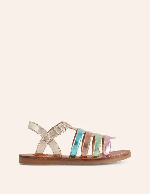 Strappy Metallic Sandals | Boden (US)
