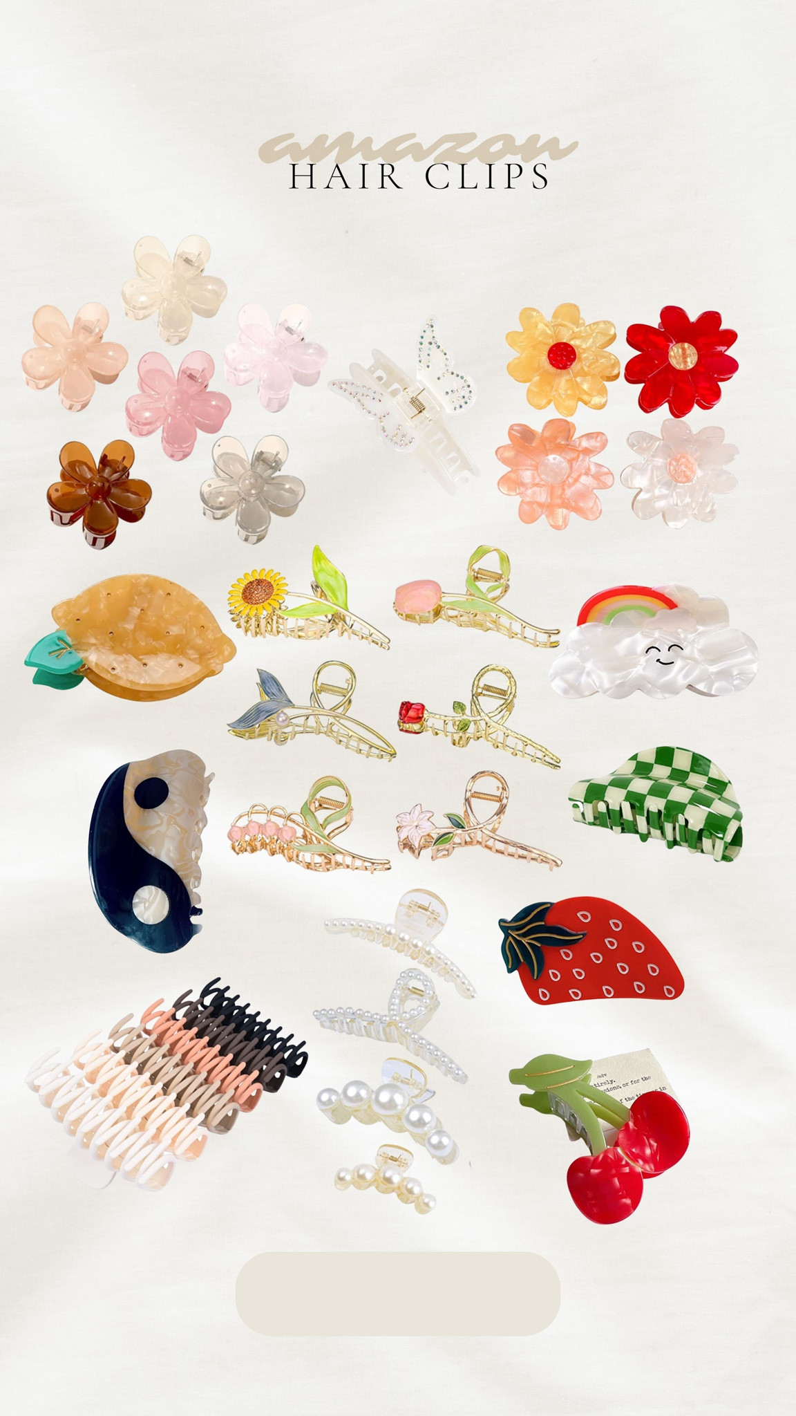 Amazon hair accessories l, Amazon beauty favorites, Amazon summer beauty, summer hair must haves, Amazon storefront, Amazon favorites, Amazon must haves, cute summer hair clips 

#LTKFind #LTKstyletip #LTKbeauty