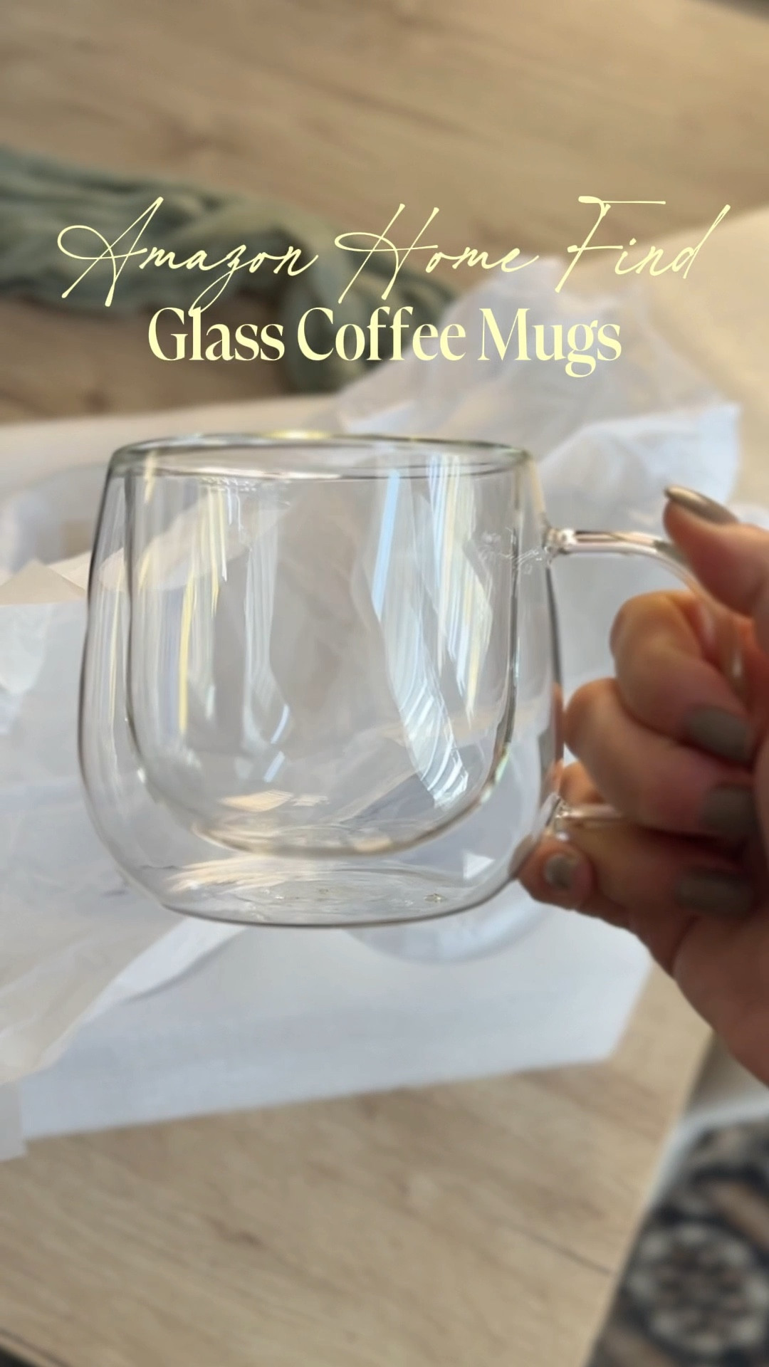 Amazon Kitchen Find: Glass Coffee Mugs Must Have! #coffee #coffeemug 

#LTKHome