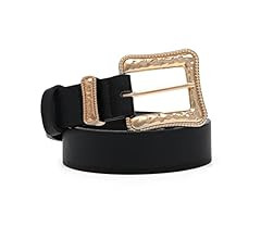 AWAYTR Leather Western Belts for Women - 2 pcs Ladies Vintage Design PU Leather Waist Plus Size B... | Amazon (US)