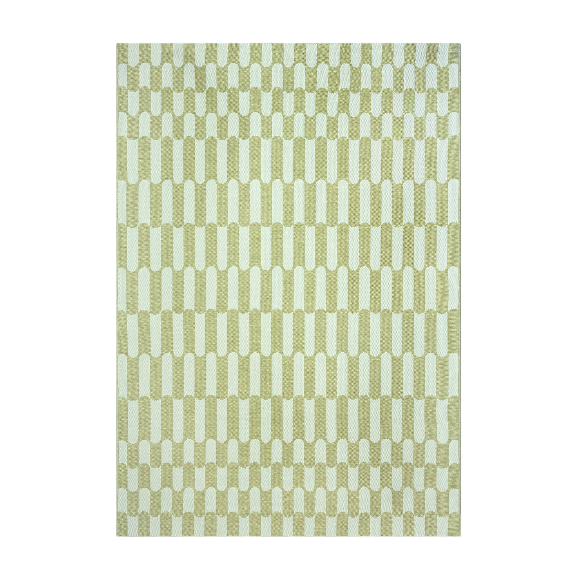 Beautiful By Drew Barrymore 5' x 7' Sage Stripes Outdoor Rug | Walmart (CA)