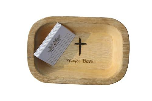 Prayer bowl | prayer gift for women (24 free cards) | religious gifts for women | spiritual gifts for women | christian gifts for women faith (Design-1) | Amazon (US)