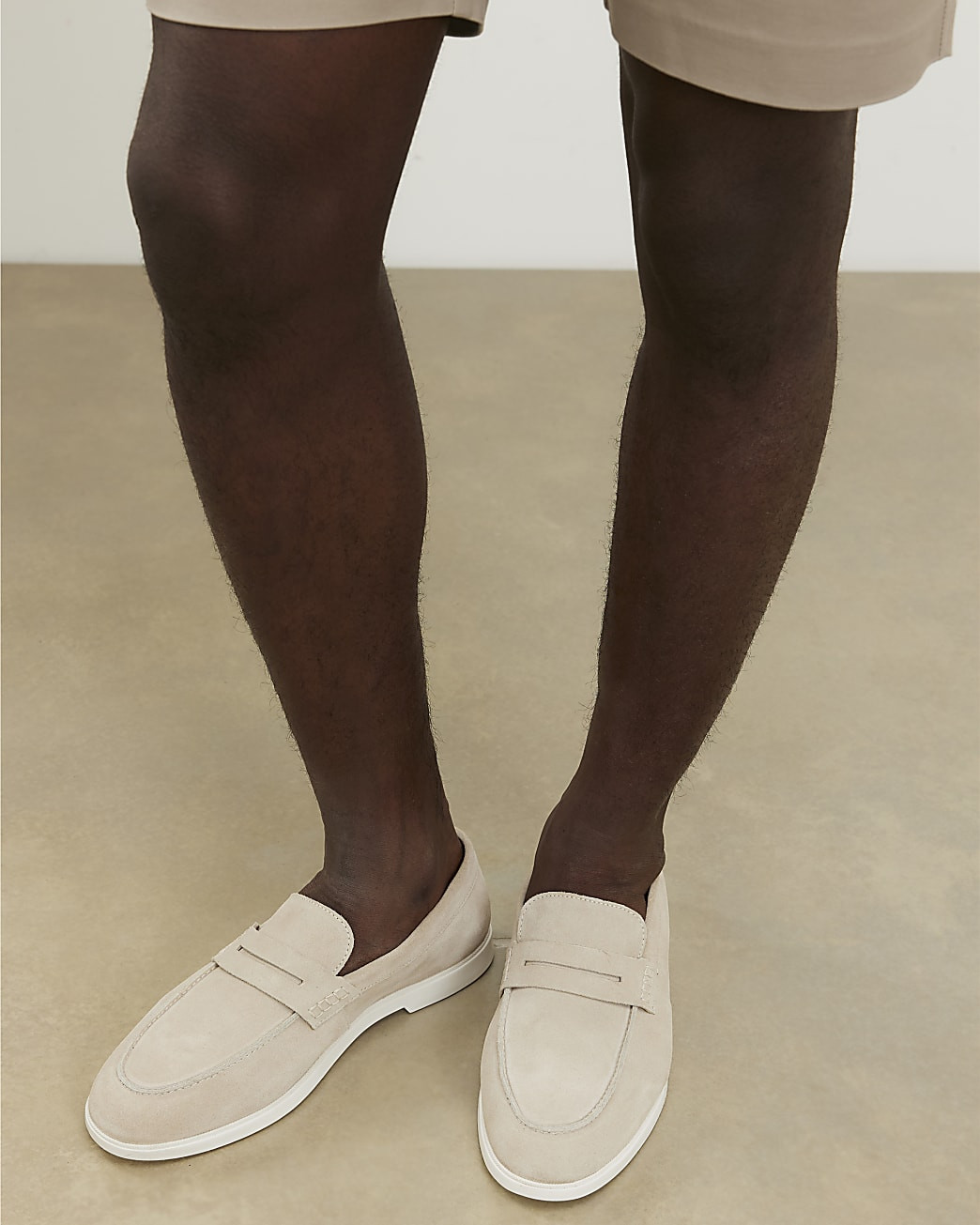 Beige Suede Loafers | River Island UK & IE