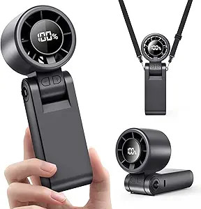 Portable Handheld Turbo Fan, 100 Gear Wind, Battery Operated, 3 IN 1 Hand Fan with Air Turbo Tech... | Amazon (US)