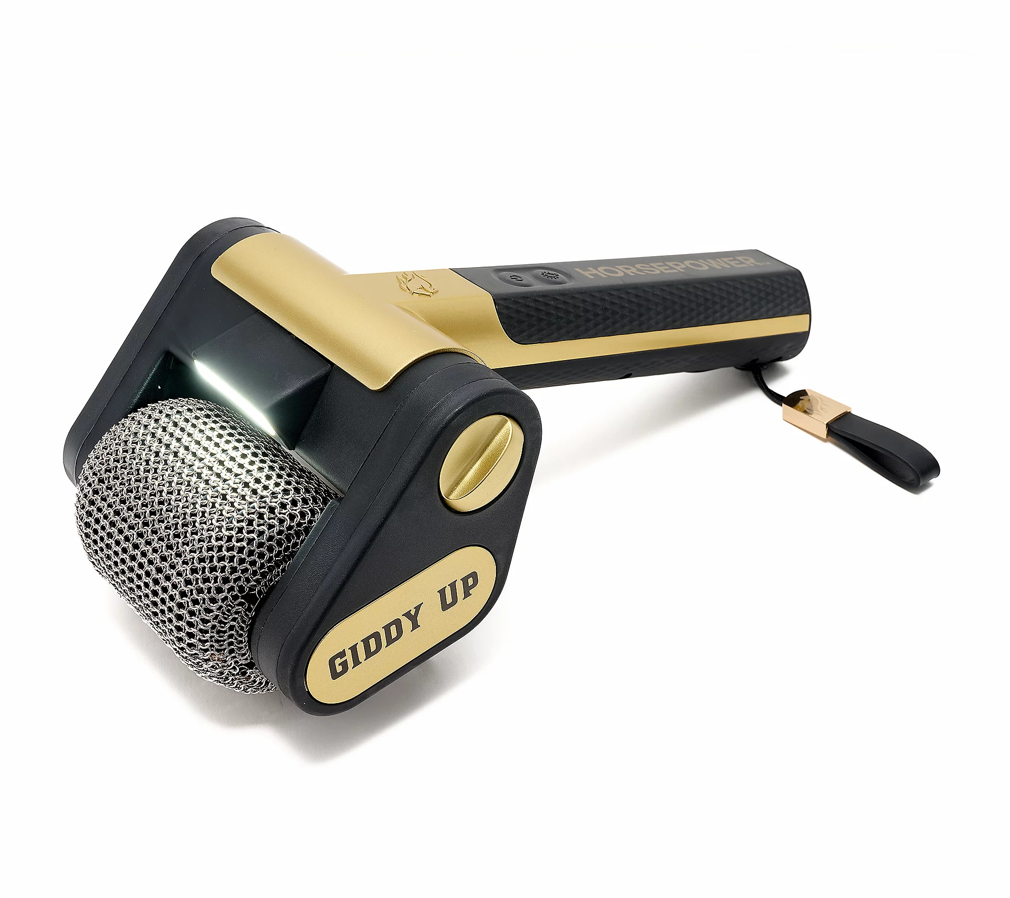 Horsepower Giddy Up Gold Rechargeable Spinning Grill Brush | QVC