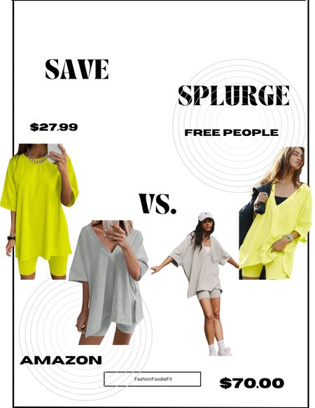 Save Vs Splurge Amazon Vs free people sets 

#LTKsalealert #LTKstyletip #LTKmidsize