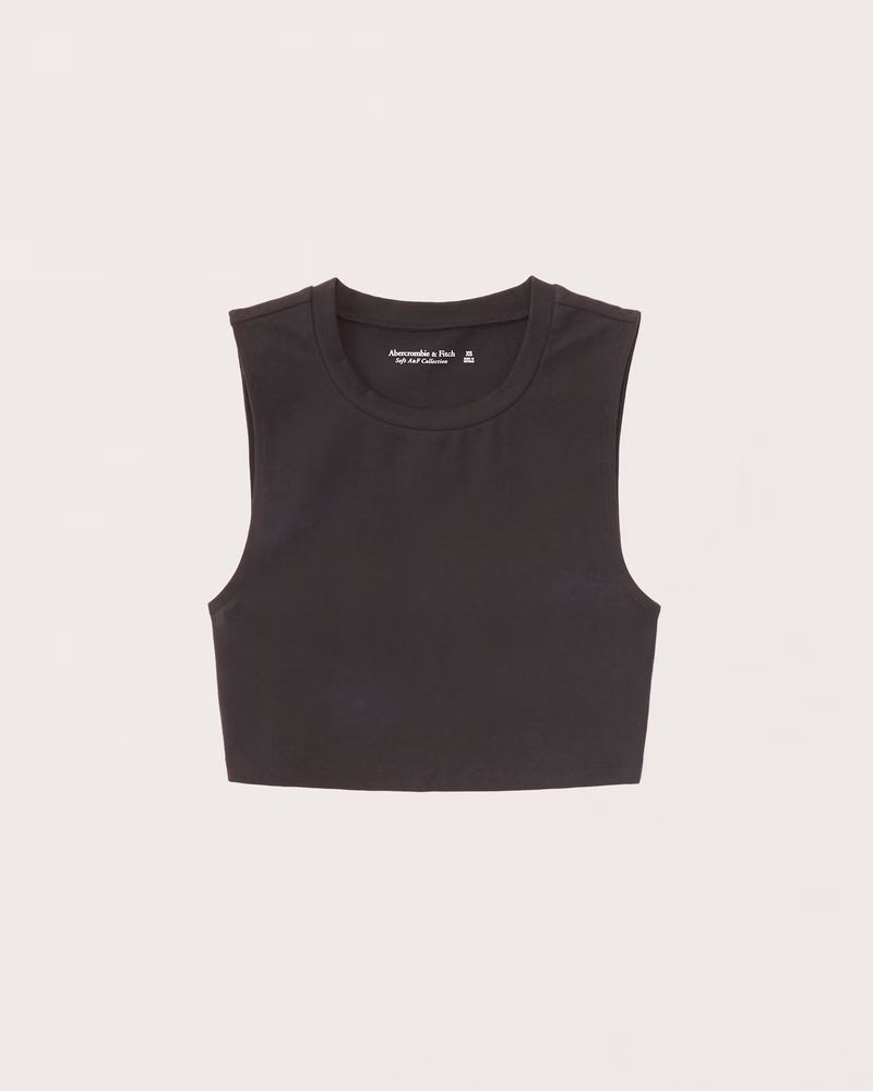 Women's Cropped Crew Tank | Women's New Arrivals | Abercrombie.com | Abercrombie & Fitch (US)