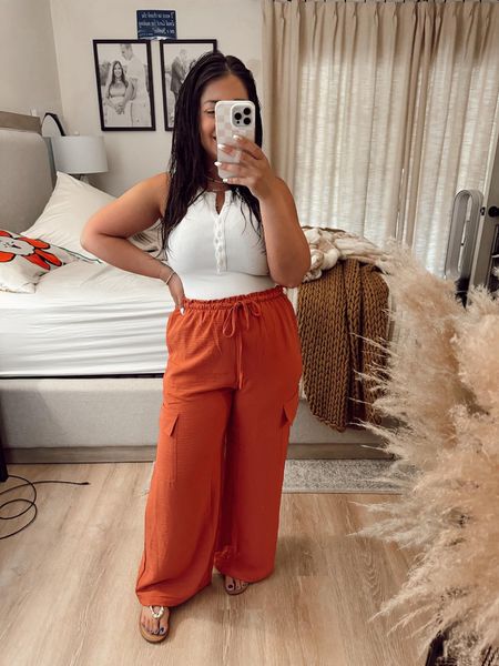 This look is perfect for an outdoor barbecue or party this summer!! Flowy pants are a must for this season!! petite summer pants, summer casual look, barbecue party look, outdoor party look

#LTKStyleTip #LTKSeasonal #LTKFindsUnder50