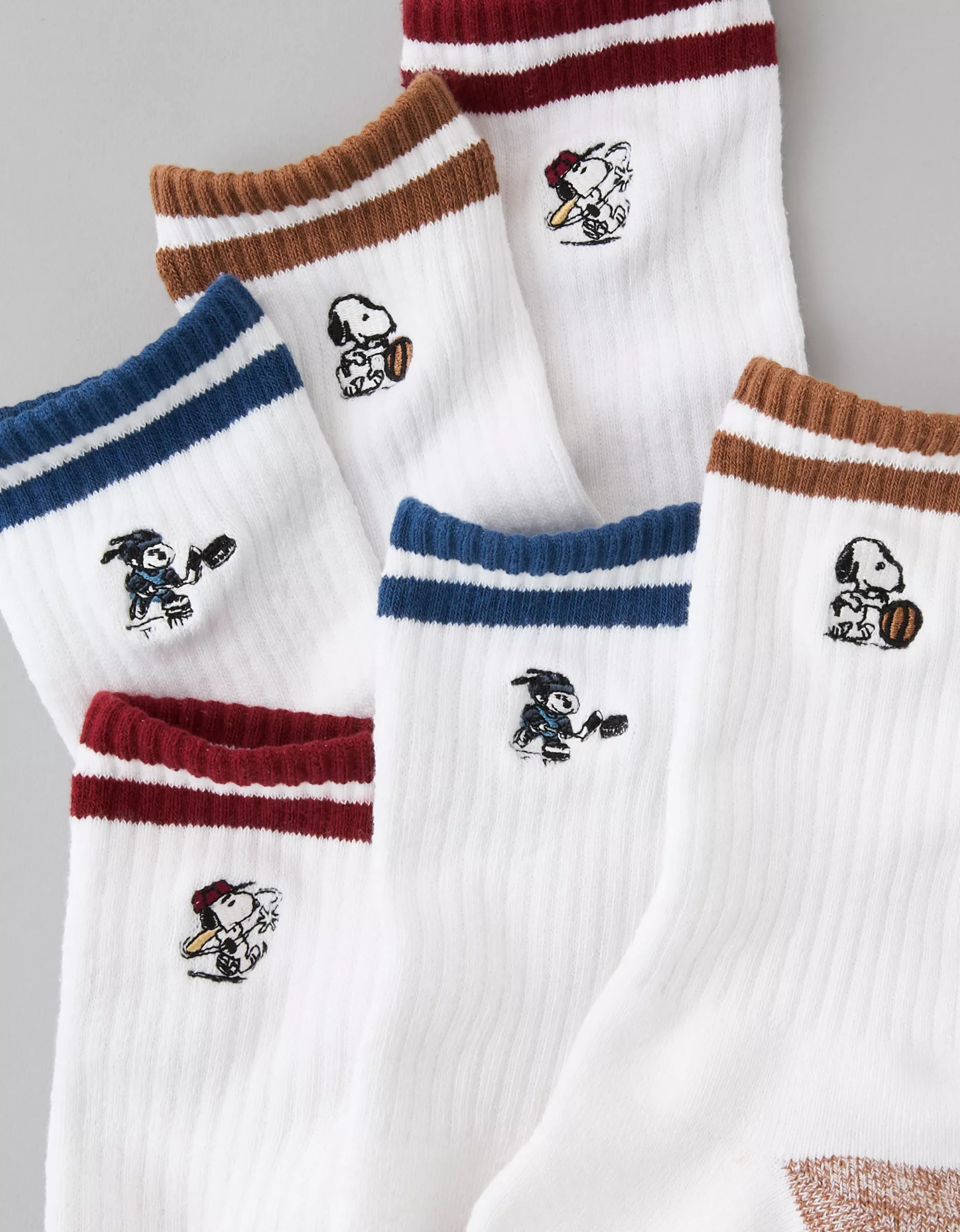 AE Peanuts Crew Socks 3-Pack | American Eagle Outfitters (US & CA)
