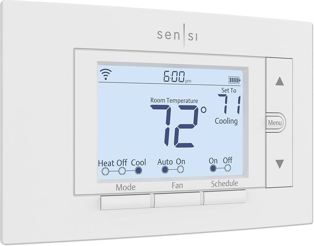 Sensi Smart Thermostat, 100 Years Of Expertise, Wi-Fi, Data Privacy, Programmable, Easy DIY Insta... | Amazon (US)