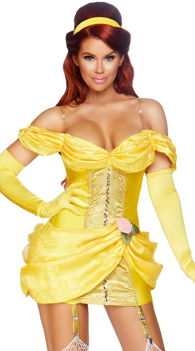 Storybook Bombshell Costume, Yellow Princess Costume - Yandy.com | Yandy