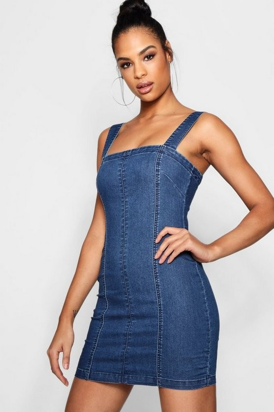 Denim Bodycon Dress | Boohoo.com (US & CA)
