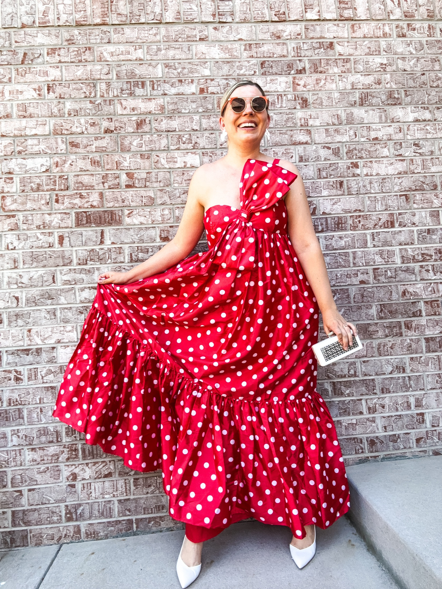 Retro vibes.

Love this as a wedding guest dress (and then pull it out again for Christmas!) fit true to size- great length (was just short of full length for me and I am a bit over 5’9”)

#LTKWedding #LTKSaleAlert #LTKShoeCrush