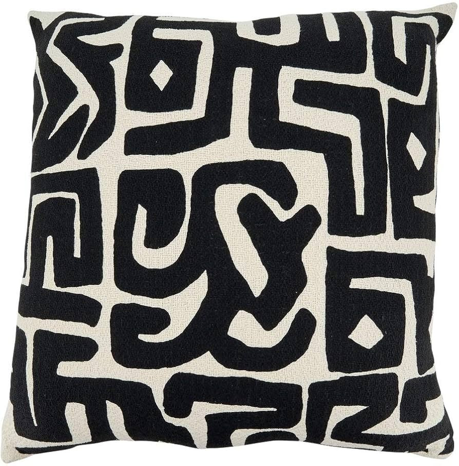 Fennco Styles Kuba Cloth Cotton Oversized Decorative Throw Pillow Cover – 22 Inch Square Cushio... | Amazon (US)