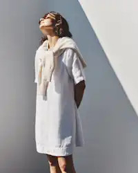 100% Organic Cotton Boyfriend Crew Sweater | Quince