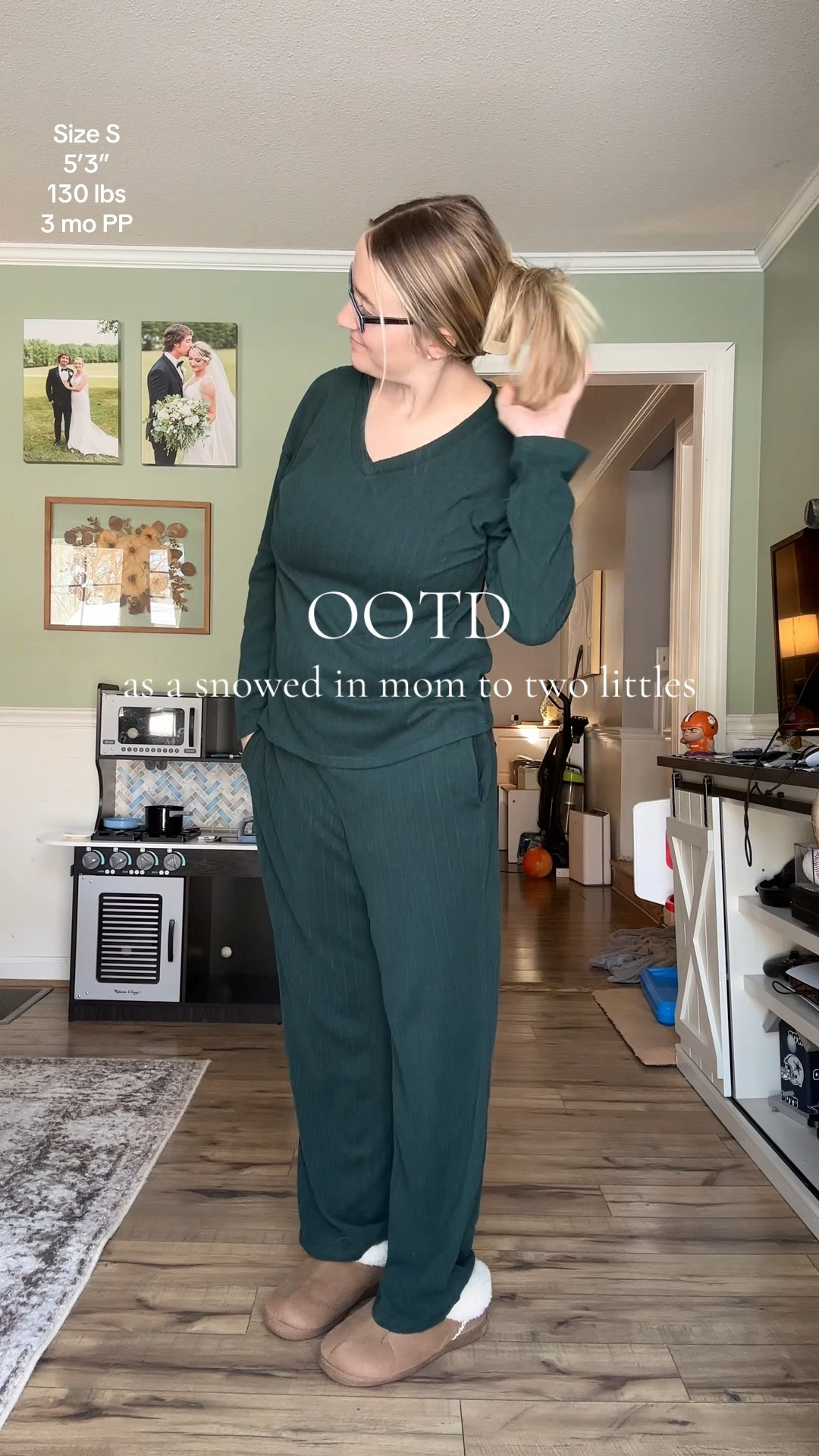 I’m not here to be a full glam influencer 😂 just hopefully your relatable mom comfort creator 🥰

Also this was the best it was getting today… we had to put one of our dogs down 💔

#momapproved #postpartum #postpartumstyle #momoutfit #loungewear 

#LTKootd #LTKdayinmylife #LTKmomlife