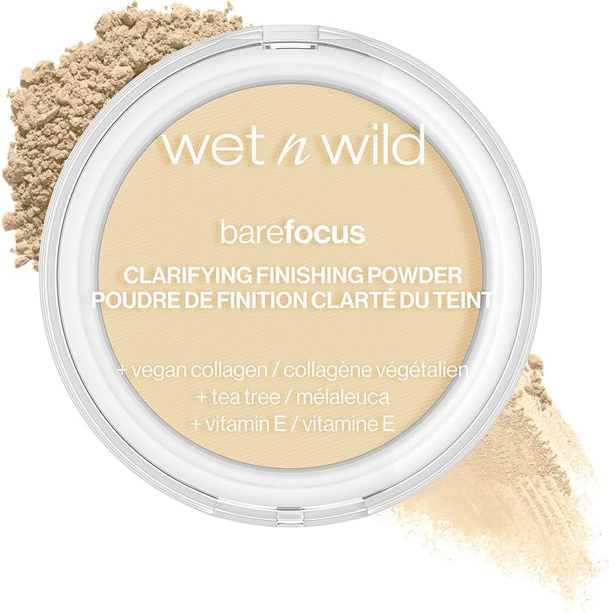 Wet n Wild Bare Focus Clarifying Finishing Powder | Matte | Pressed Setting Powder Fair-Light | Amazon (US)