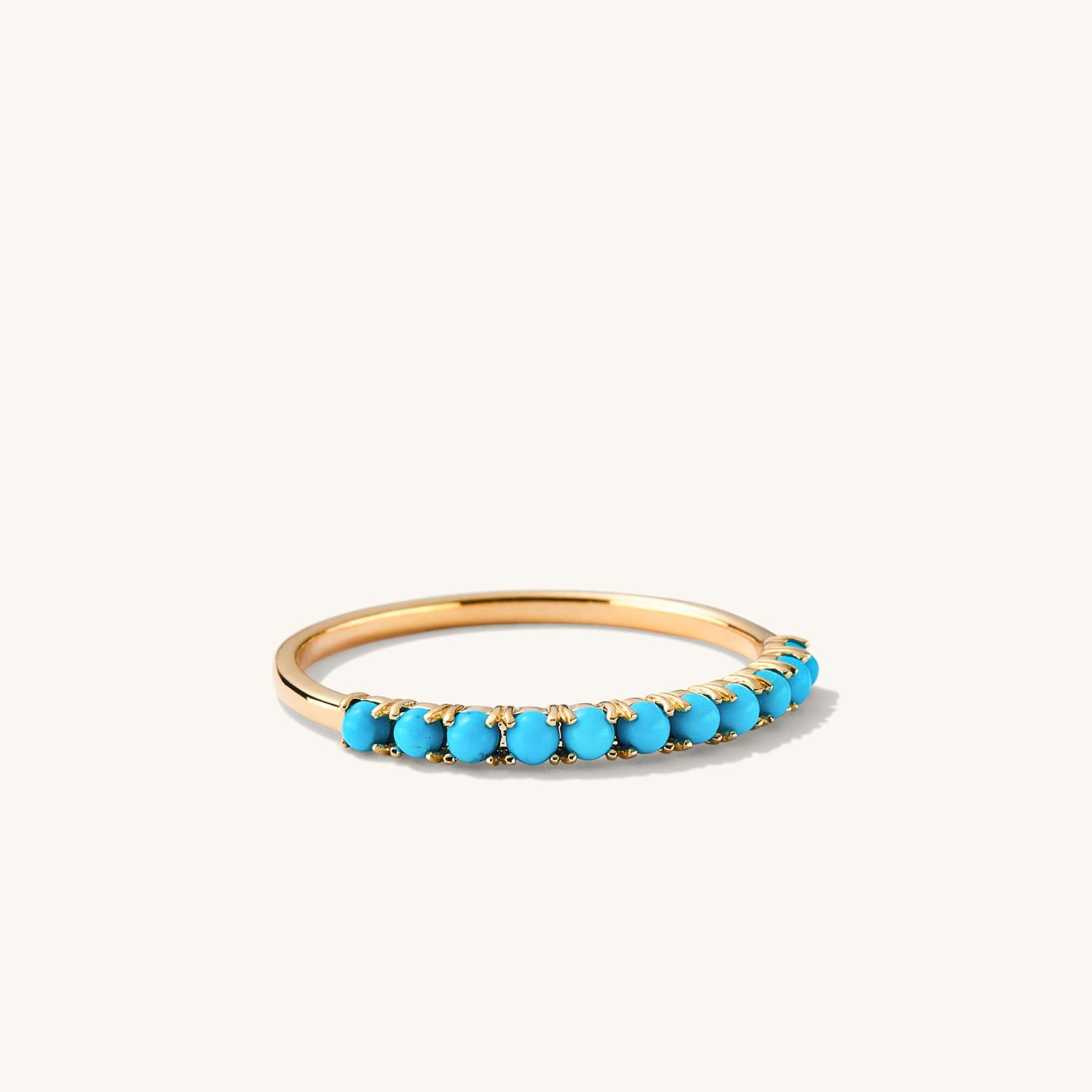 Turquoise Half Eternity Ring - $250 | Mejuri (Global)