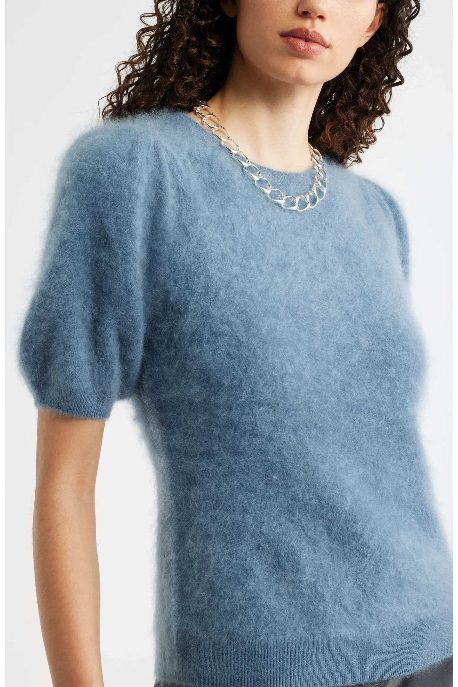 Femme Short Sleeve Brushed Cashmere Sweater (Women) | Nordstrom | Nordstrom