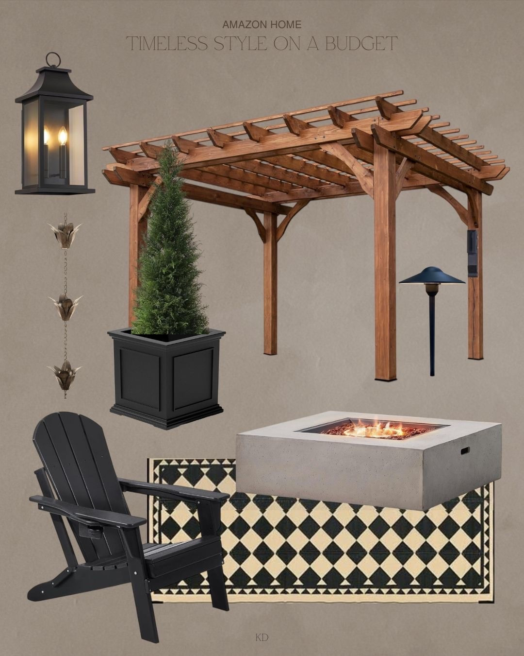 Elevate your Outdoor Living with these timeless and budget friendly home finds 🌿

Organic modern. Amazon home finds. Affordable outdoor finds. Outdoor patio. Backyard makeover. #patiofurniture #outdoorfurniture #amazonhome #modernoutdoorfurniture #backyardmakeover #pergola #outdoorplanter #fauxtree #firetable #backyardliving #outdoorliving #outdoorlighting #outdoorrug 

#LTKHome #LTKSaleAlert #LTKSeasonal