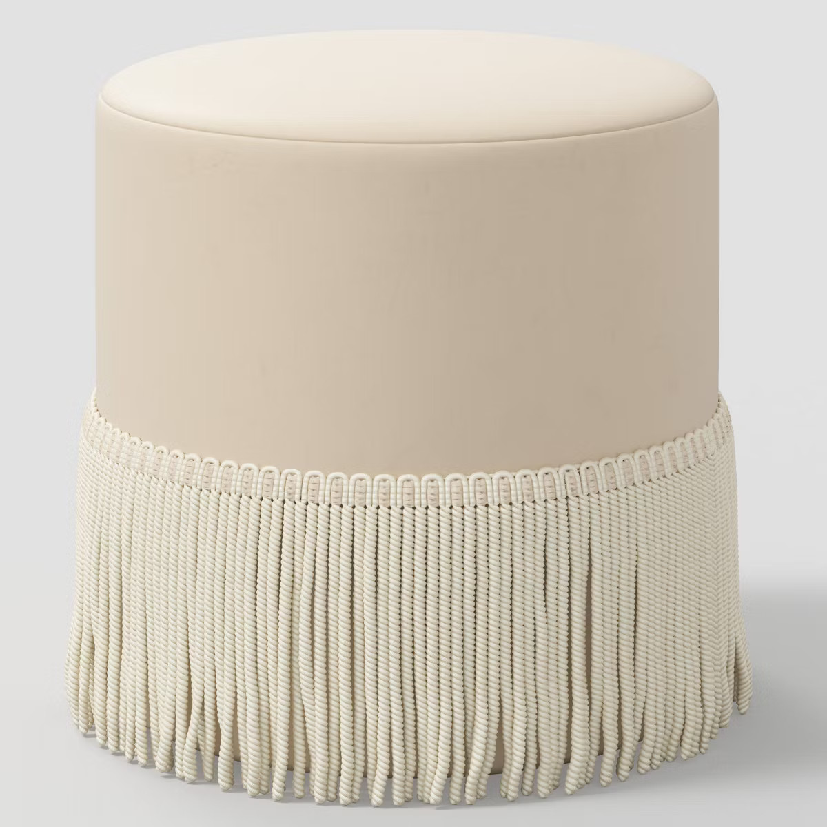 Fringe Drum Ottoman in Velvet - Threshold™ | Target