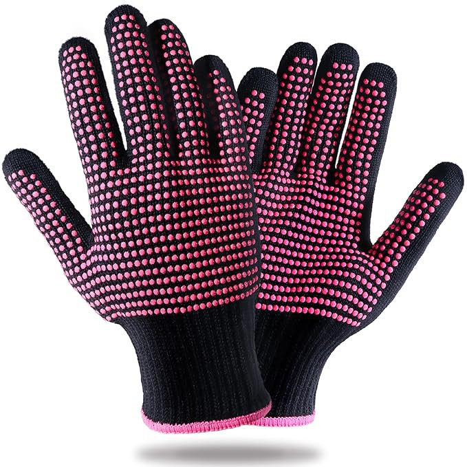 Teenitor 2 Pcs Heat Resistant Gloves With Silicone Bumps, Professional Heat Proof Glove Mitts For... | Amazon (US)
