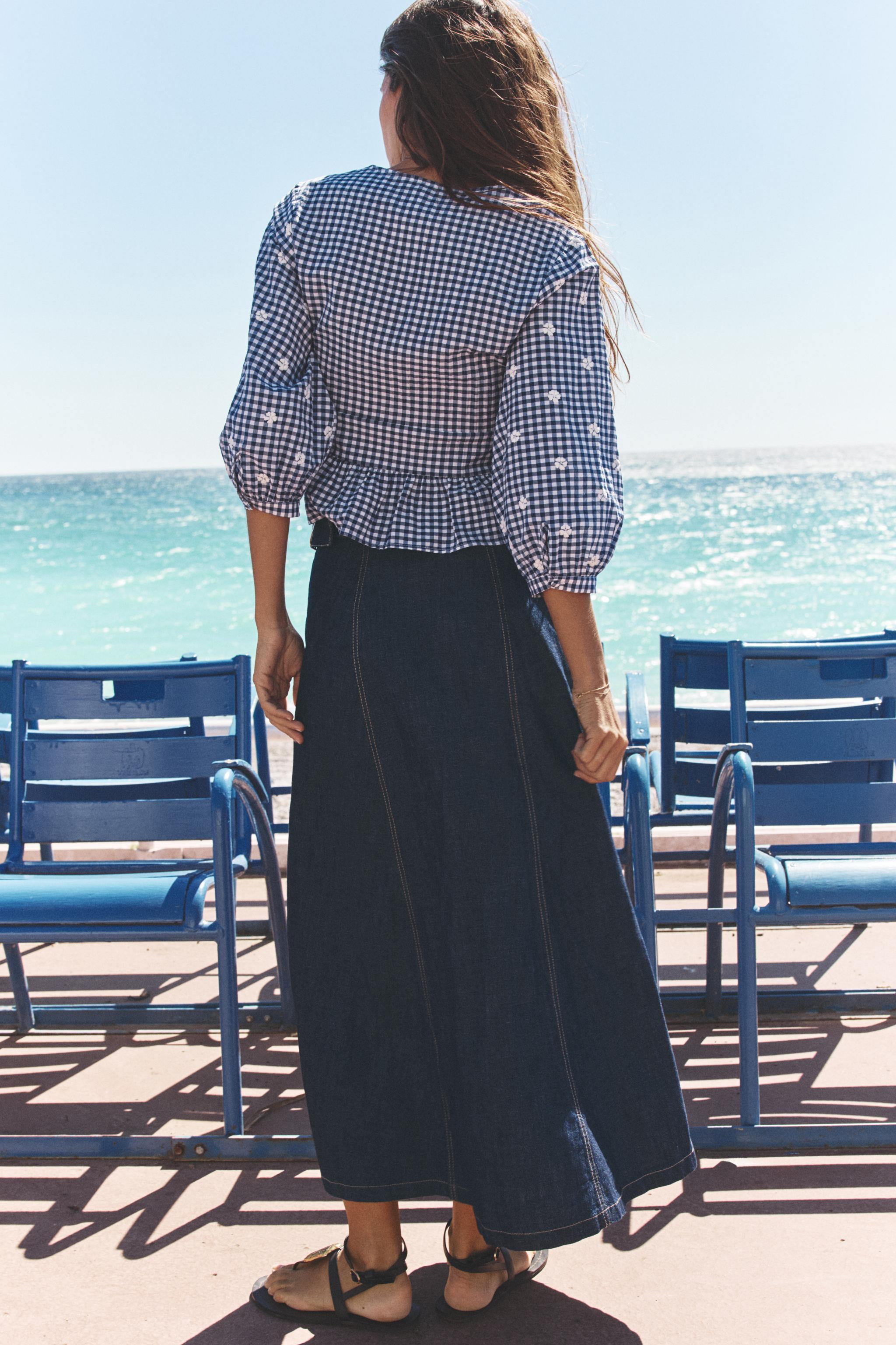 MIDI SKIRT WITH BUCKLES | Zara US