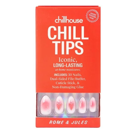 Chillhouse Chill Tips Press On Nails, Rome & Jules, Almond Style, 30 Count | Walmart (US)
