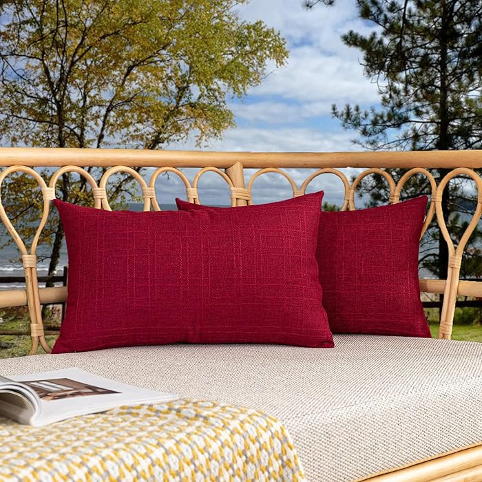 Kevin Textile Valentines Outdoor Waterproof Throw Pillow Covers Pack of 2 Decorative Square Outdo... | Amazon (US)