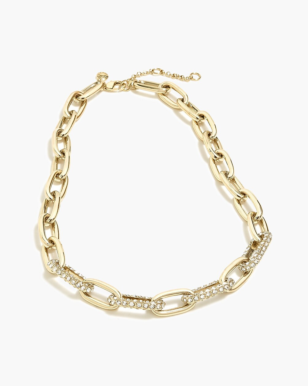 Pavé links statement necklace | J.Crew Factory