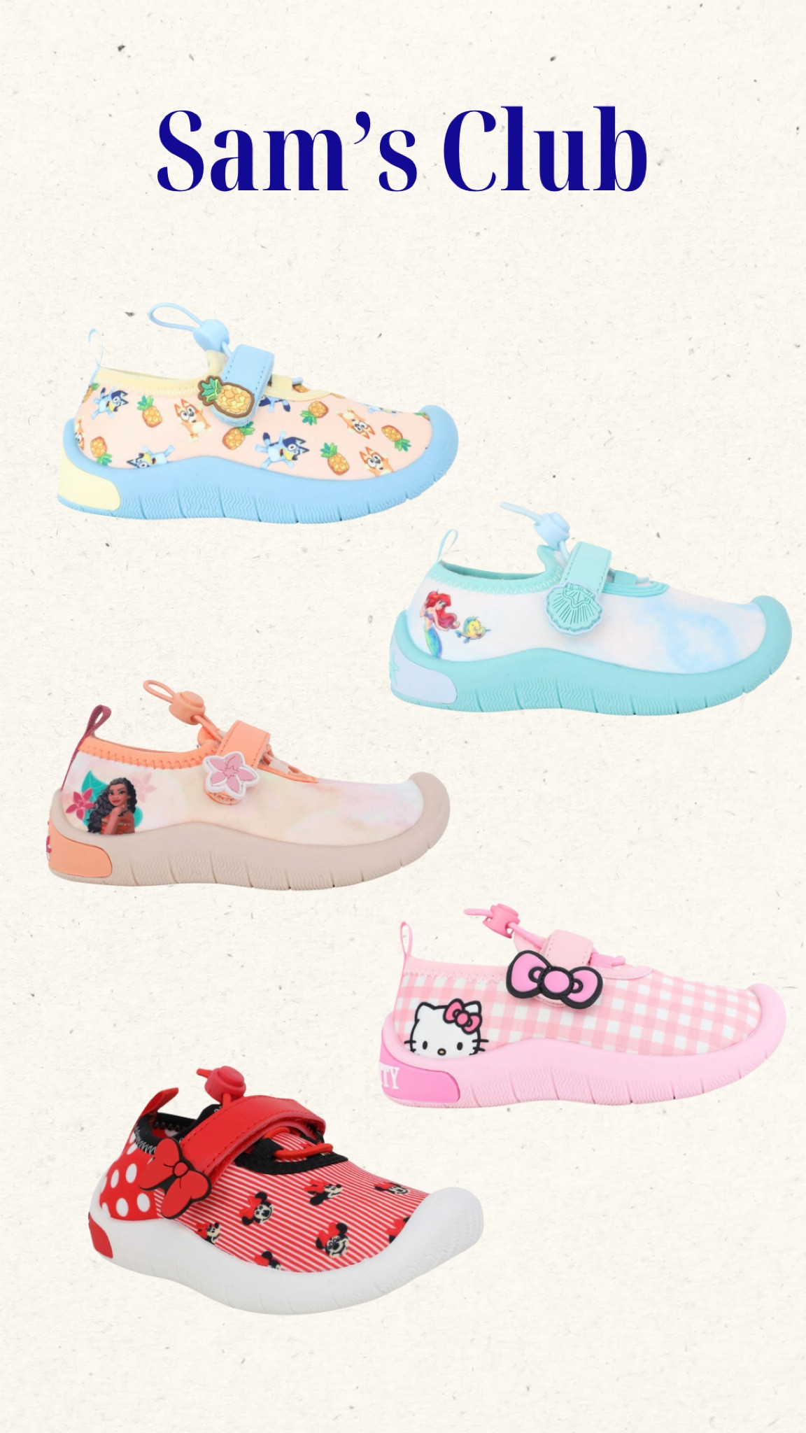 Character Toddler Girls Quick-Drying Water Shoes at Sam’s Club 

#LTKKids #LTKSwim #LTKShoeCrush