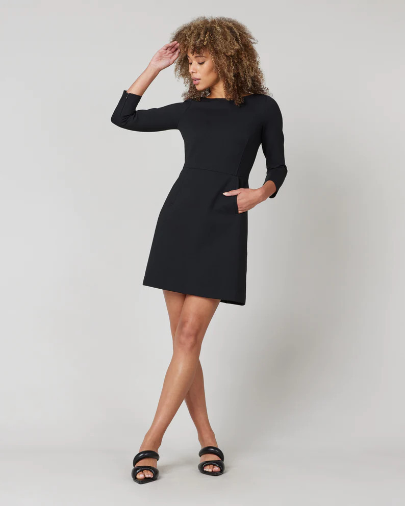The Perfect A-line 3/4 Sleeve Dress | Spanx